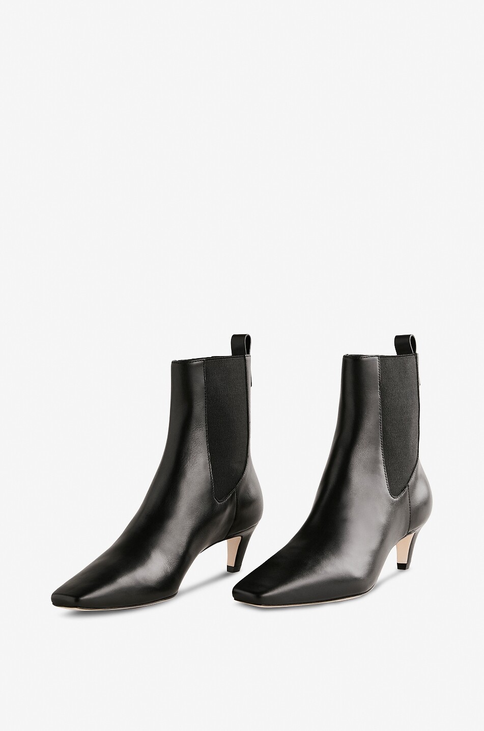 REFORMATION Roberta 50 suede heeled ankle boots Women BLACK 4