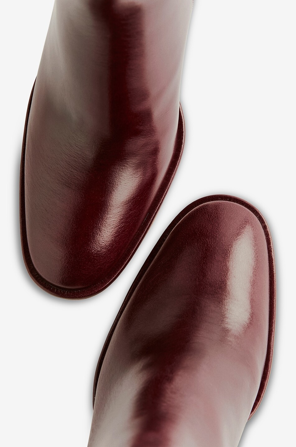 REFORMATION Gillian 75 block heel leather ankle boots Women DARK RED 4