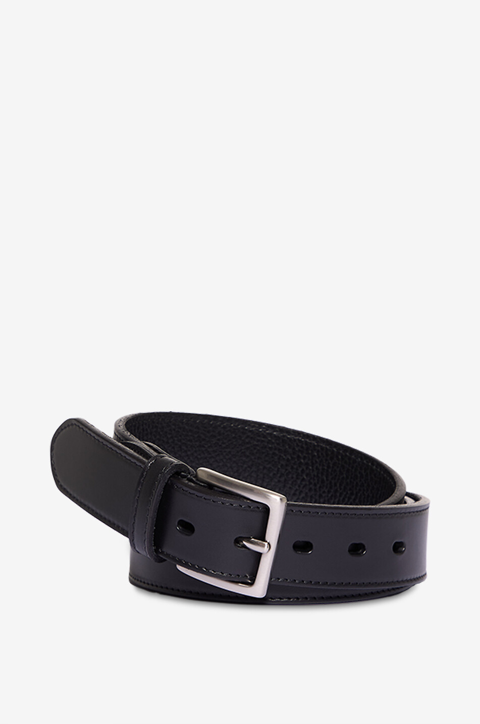 FAUSTO COLATO Gürtel aus Glattleder Piatta Rocky - 35mm Herren SCHWARZ 1