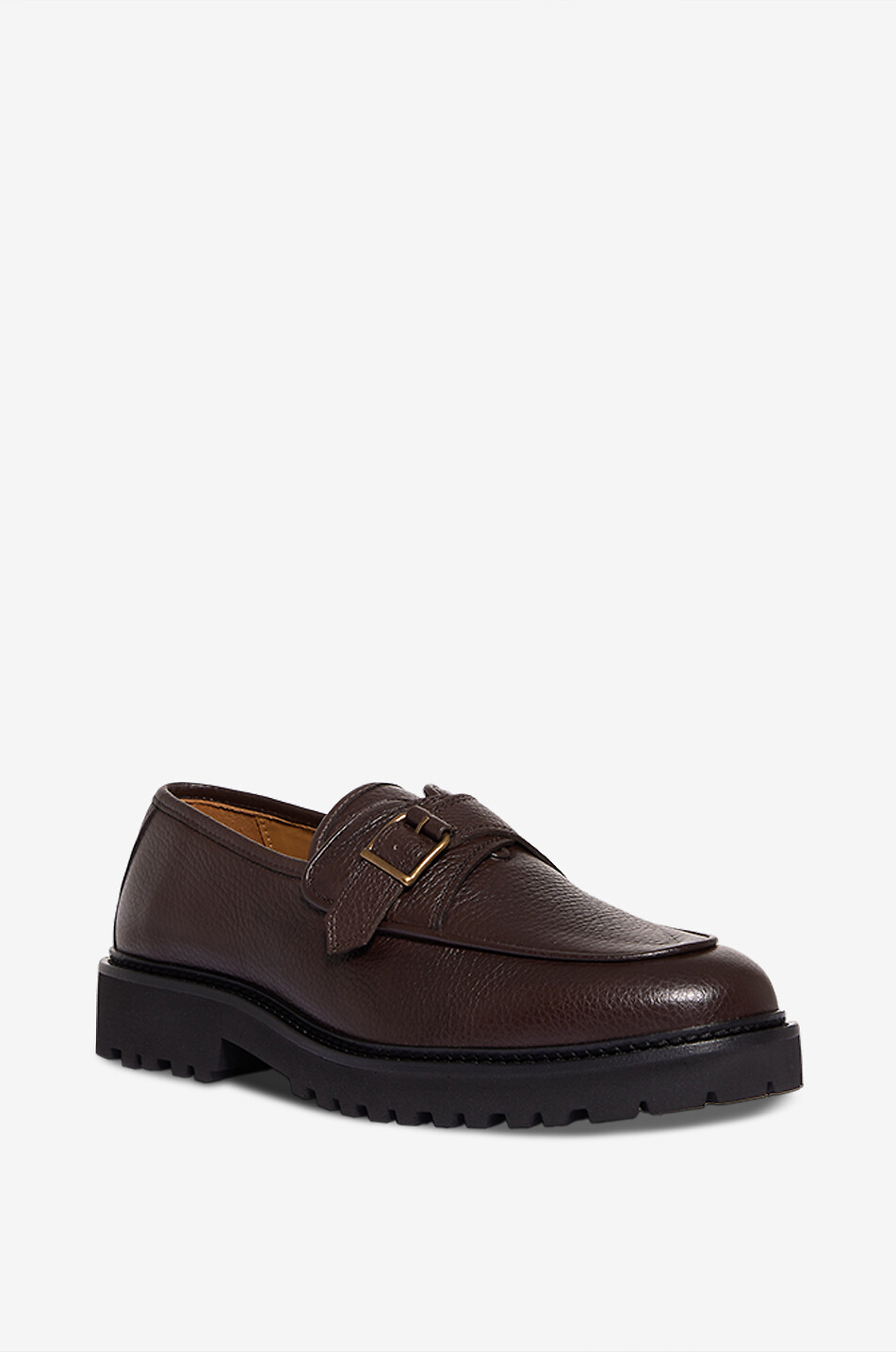 Mocassins à boucle en cuir grainéTommy Lug
