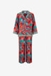 Pyjama en satin de soie imprimé Isa