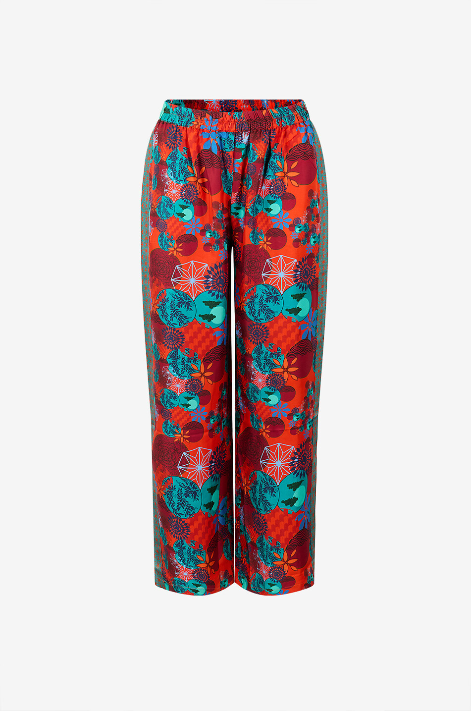 KARMA ON THE ROCKS Pyjama en satin de soie imprimé Isa Femme MULTICOLORE1 3