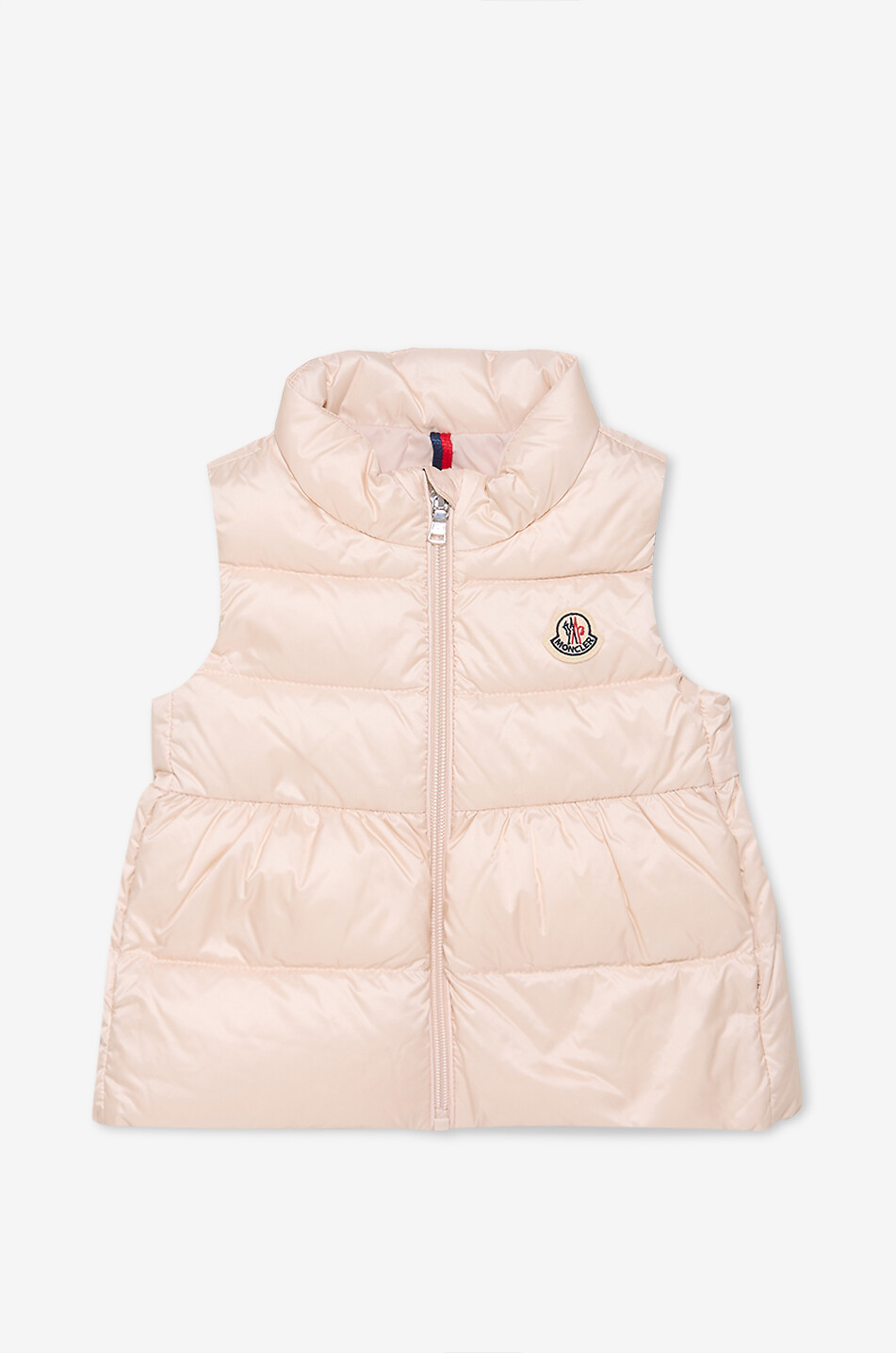 MONCLER Kurze Babyweste aus technischem Gewebe Hivette Baby HELLROSA 2