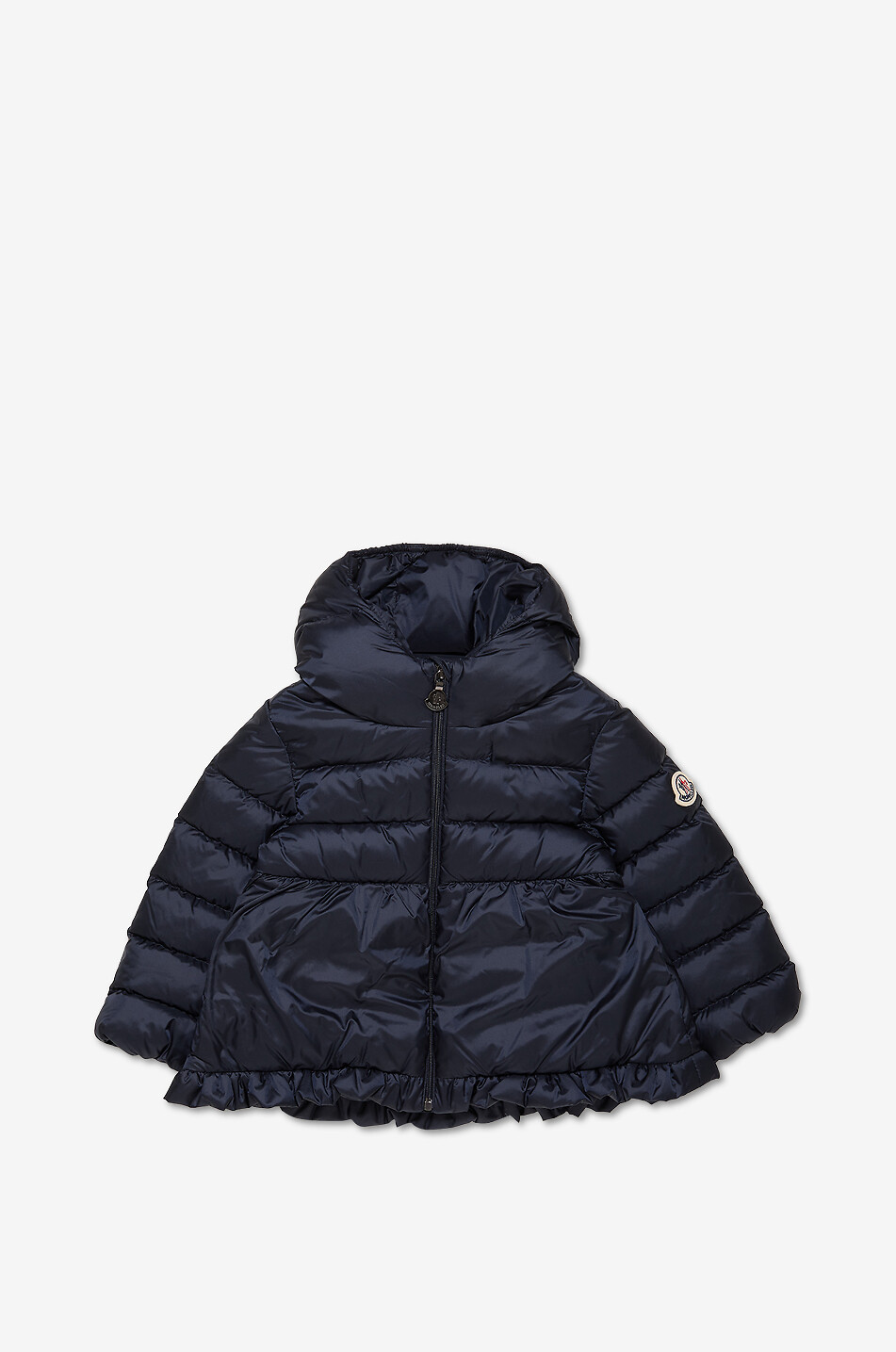 MONCLER Kurze Mädchen-Daunenjacke aus mattem Funktionsgewebe Odile Mädchen DUNKELBLAU 1