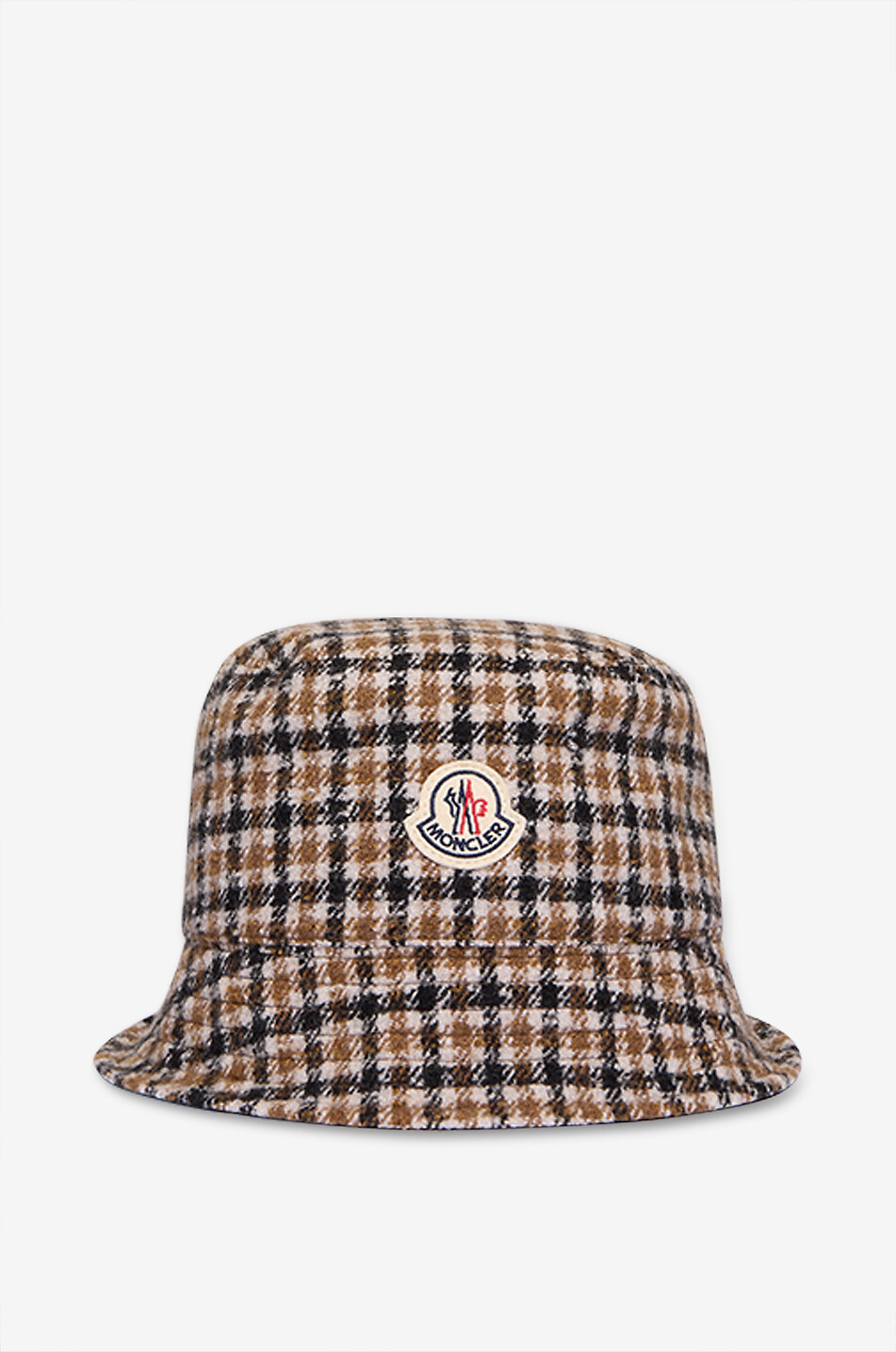 Chapeau bob réversible à carreaux en laine