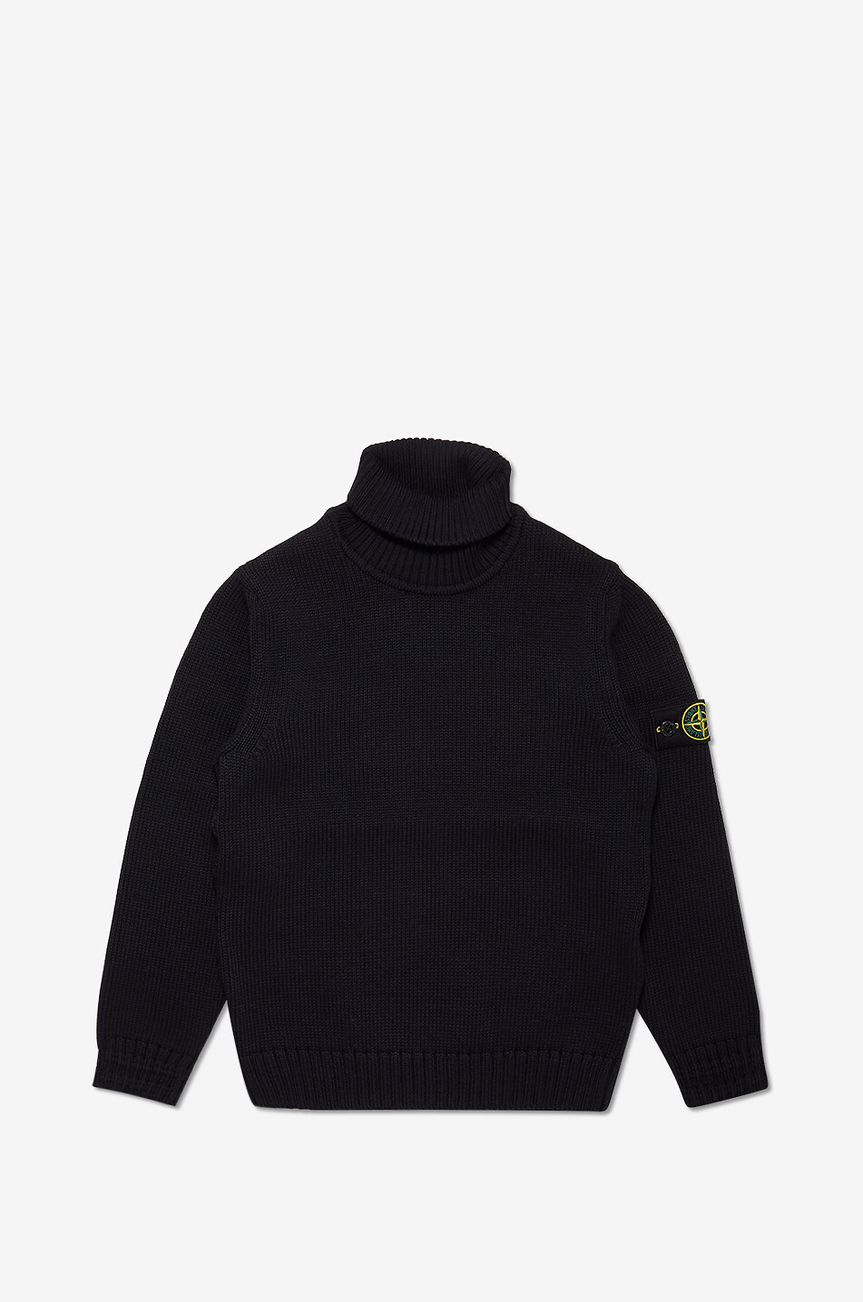 STONE ISLAND JUNIOR Boys' knitted rollneck jumper Boy BLACK 1