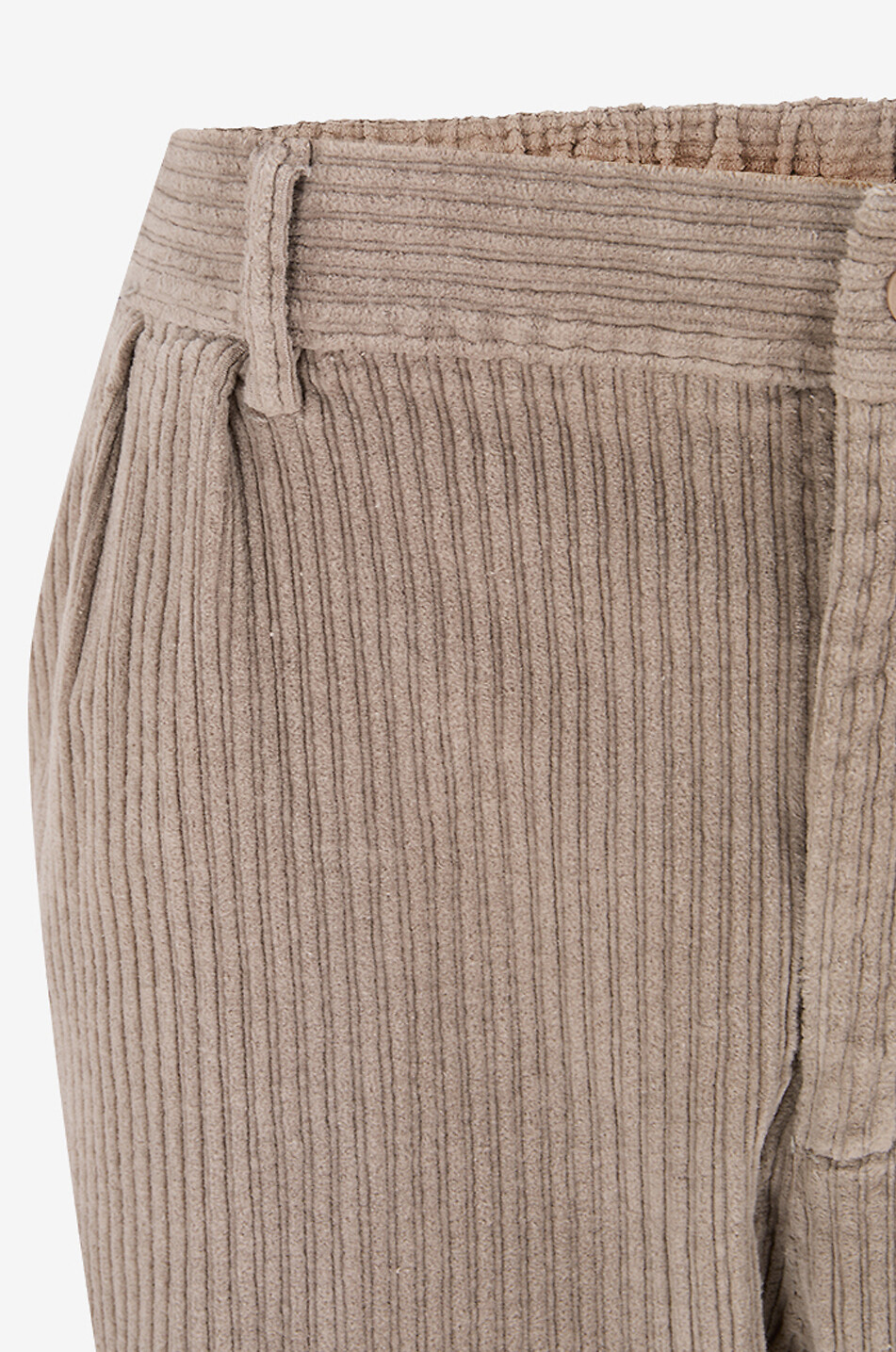 04651/ Cotton stretch corduroy cargo trousers Men BROWN 3