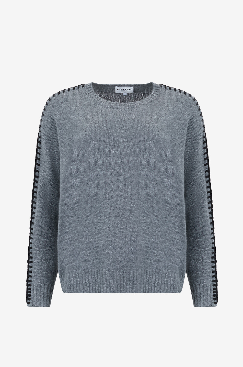 KUJTEN Pullover mit Rundhalsausschnitt aus Kaschmir Amea Damen GRAU 1