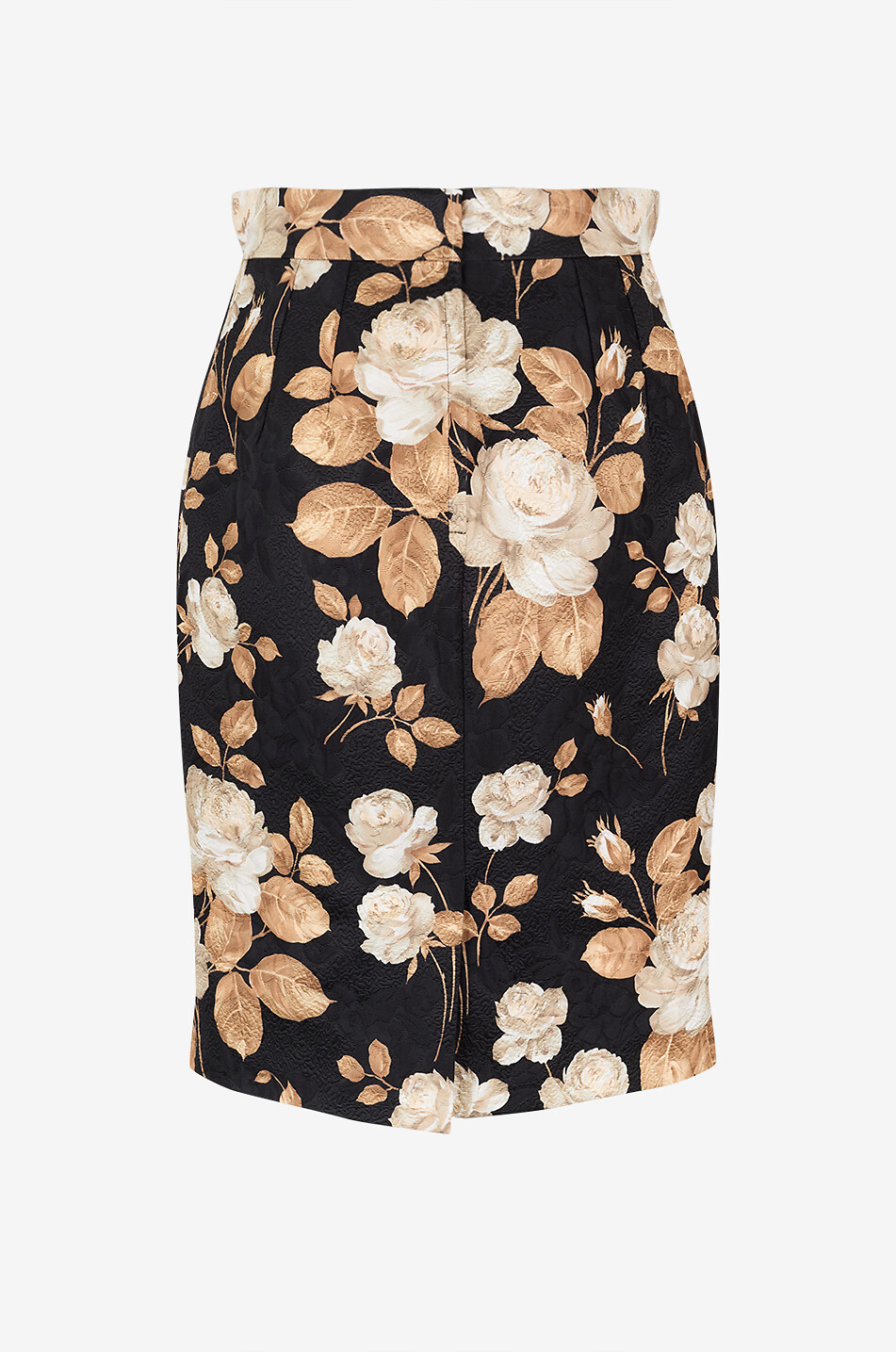 DOLCE & GABBANA Rose-patterned brocade miniskirt Women MULTI COLOURED 2