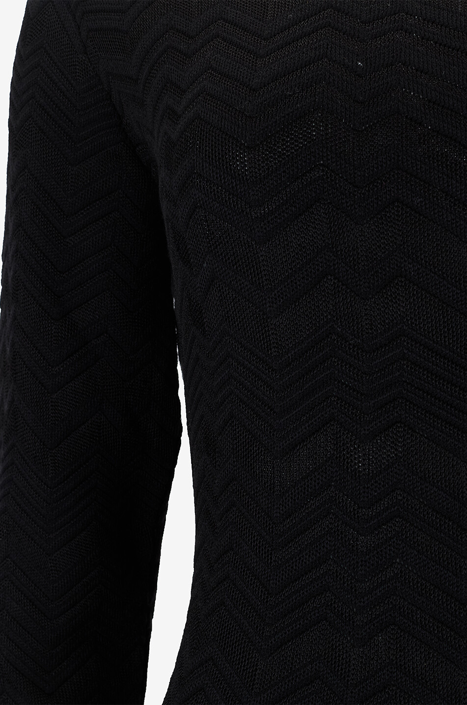 MISSONI Wool blend mini knit dress with herringbone detail Women BLACK 3
