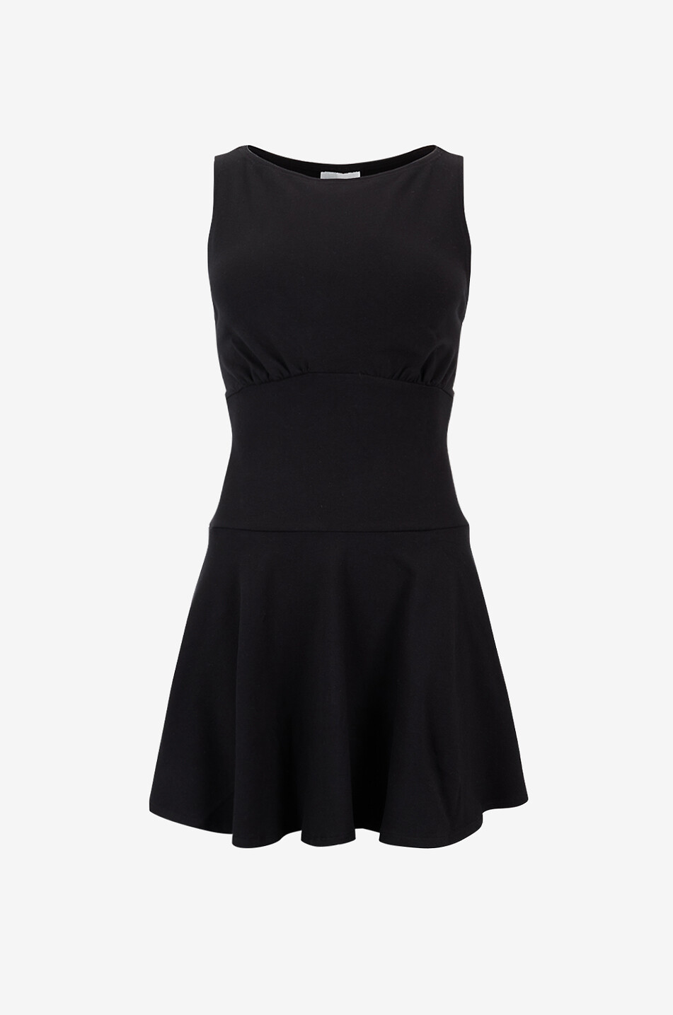 REFORMATION Mayve mini knit dress in organic cotton Women BLACK 1