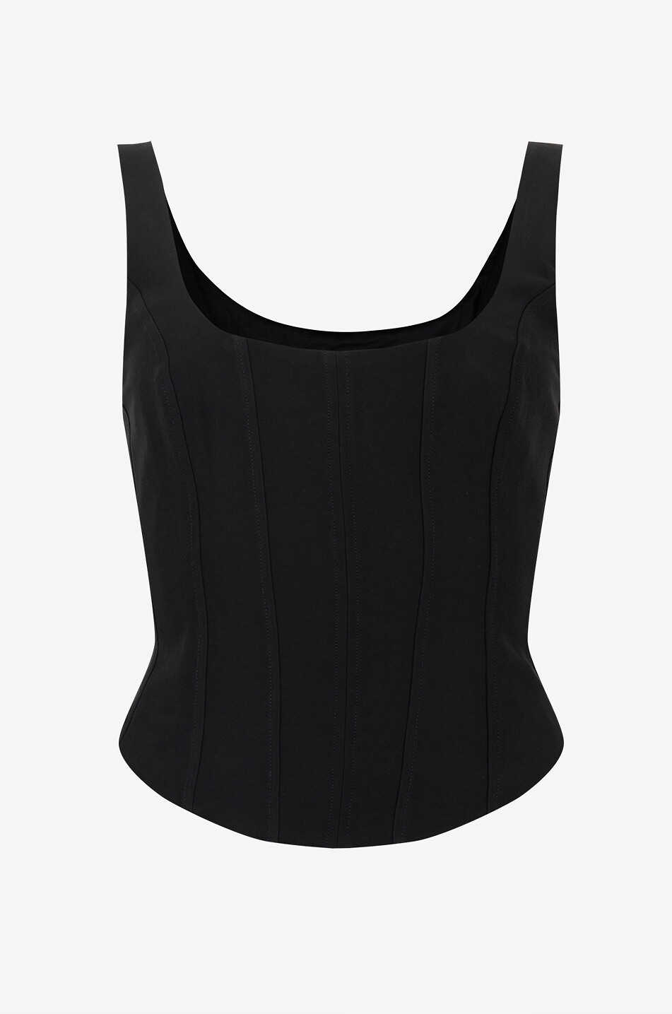 REFORMATION Top corsage en crêpe Seren Femme NOIR 1