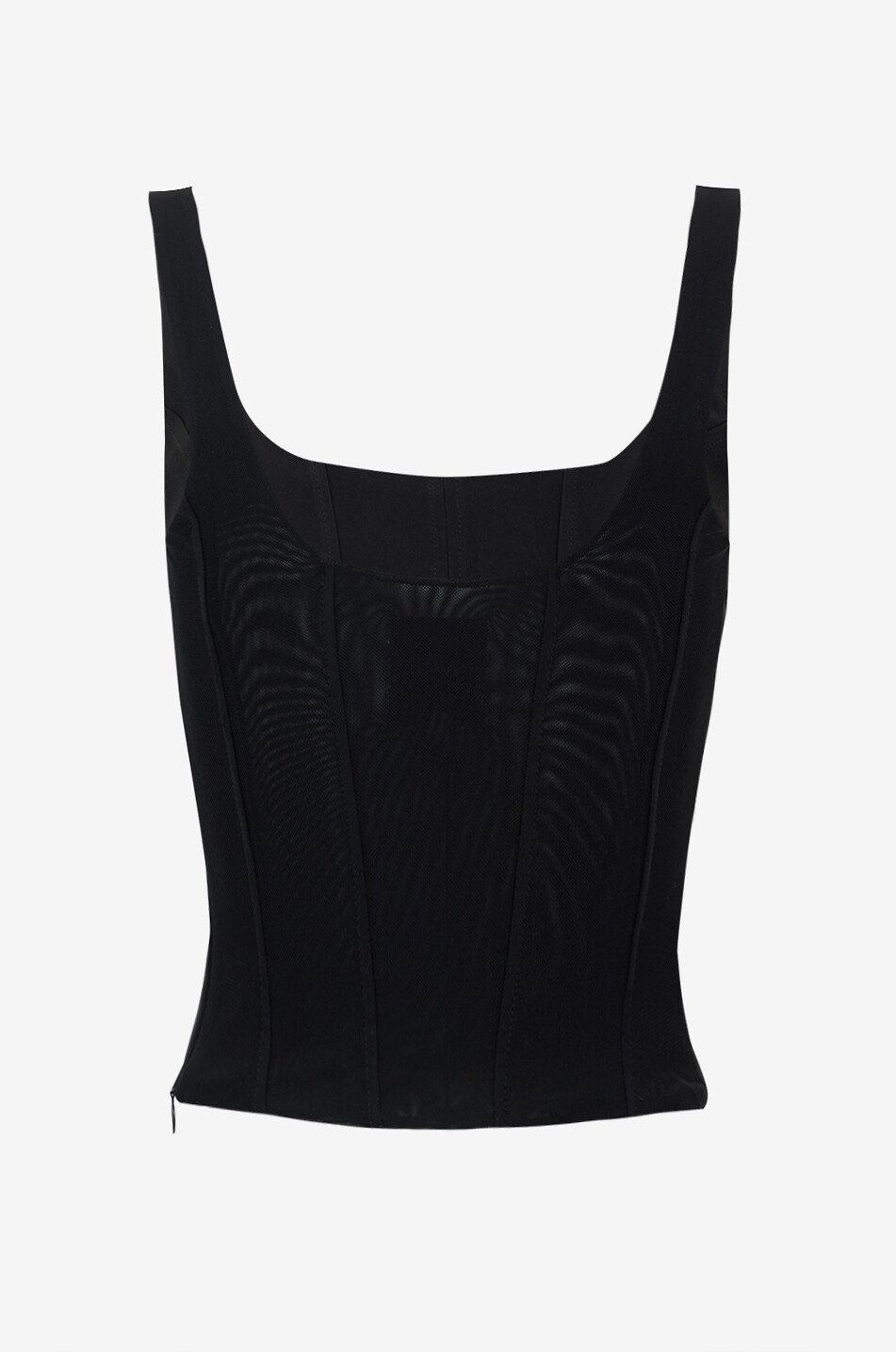 REFORMATION Top corsage en crêpe Seren Femme NOIR 2