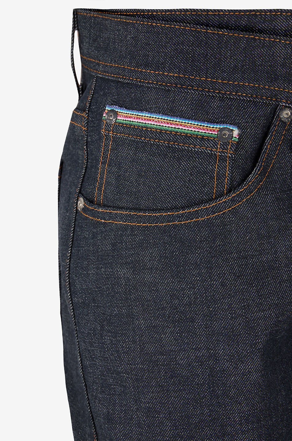 NAKED & FAMOUS DENIM Keiljeans aus Baumwolle Weird Guy Dia De Los Muertos Herren DUNKELBLAU 3