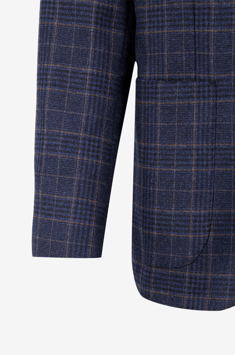 BONGENIE Karierter Blazer aus Woll- und Kaschmirmix Herren DUNKELBLAU 3