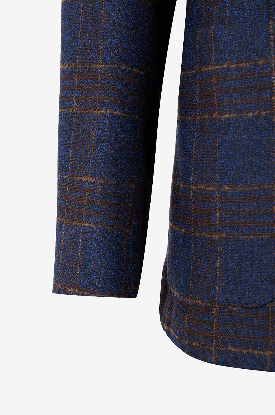 BONGENIE Karierter Blazer aus Wolle und Kaschmir Herren DUNKELBLAU 3