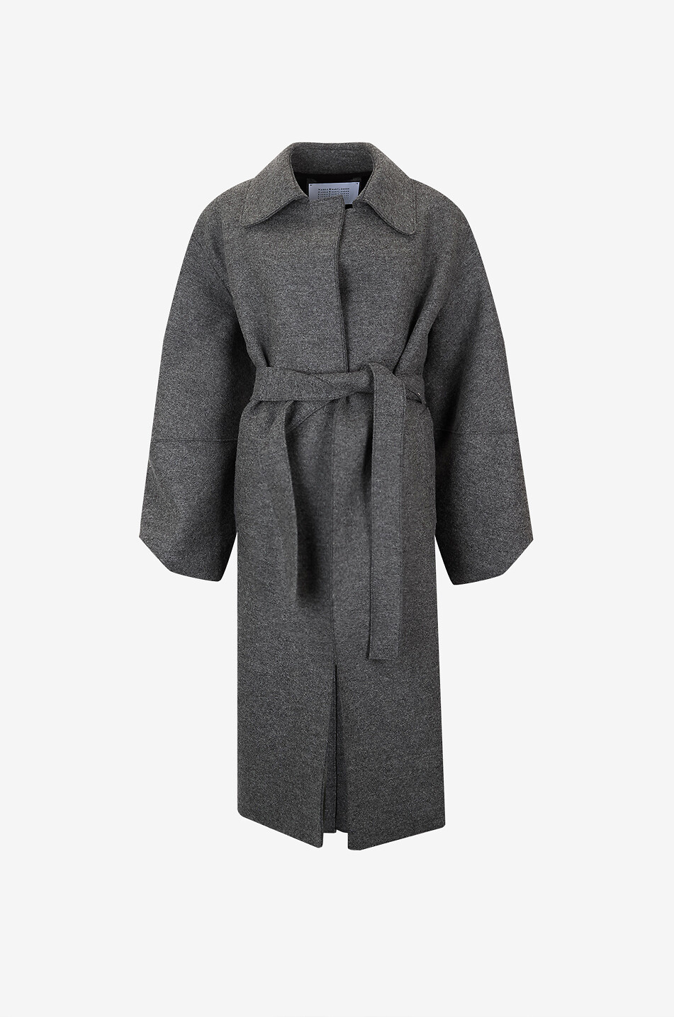 Virgin wool long coat - HARRIS WHARF - LIGHT BROWN - Bongénie