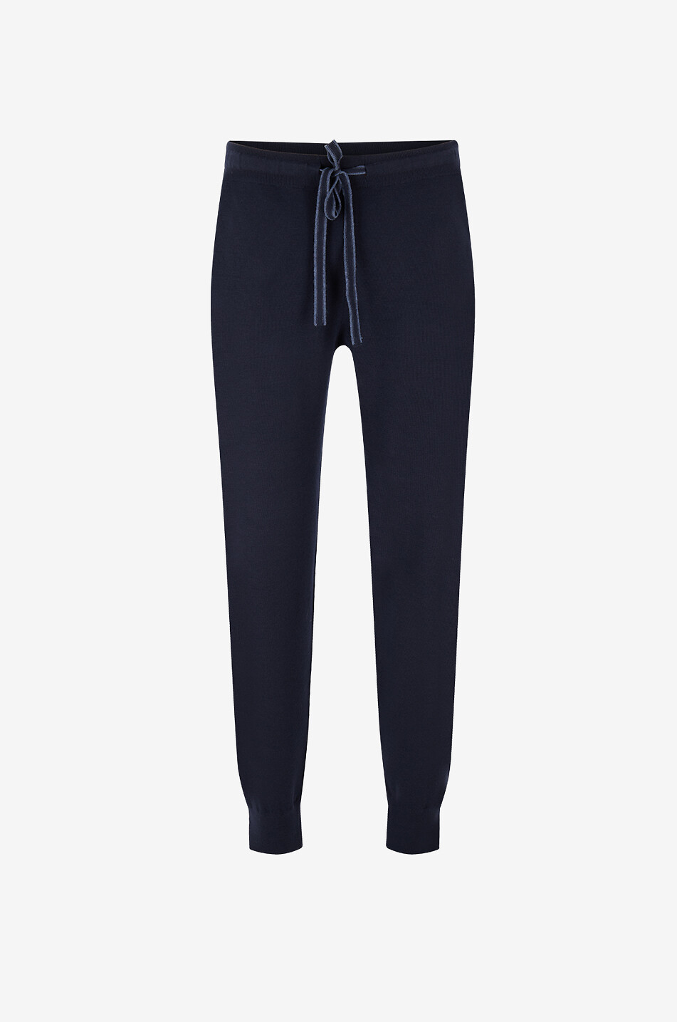 MAURIZIO BALDASSARI Pantalon de jogging en maille de laine vierge Homme BLEU FONCE 1