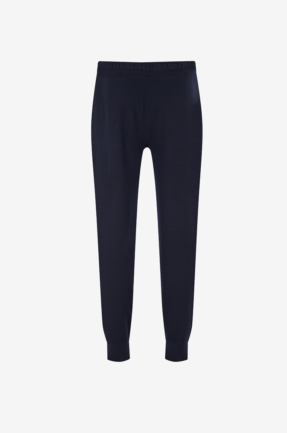MAURIZIO BALDASSARI Pantalon de jogging en maille de laine vierge Homme BLEU FONCE 2