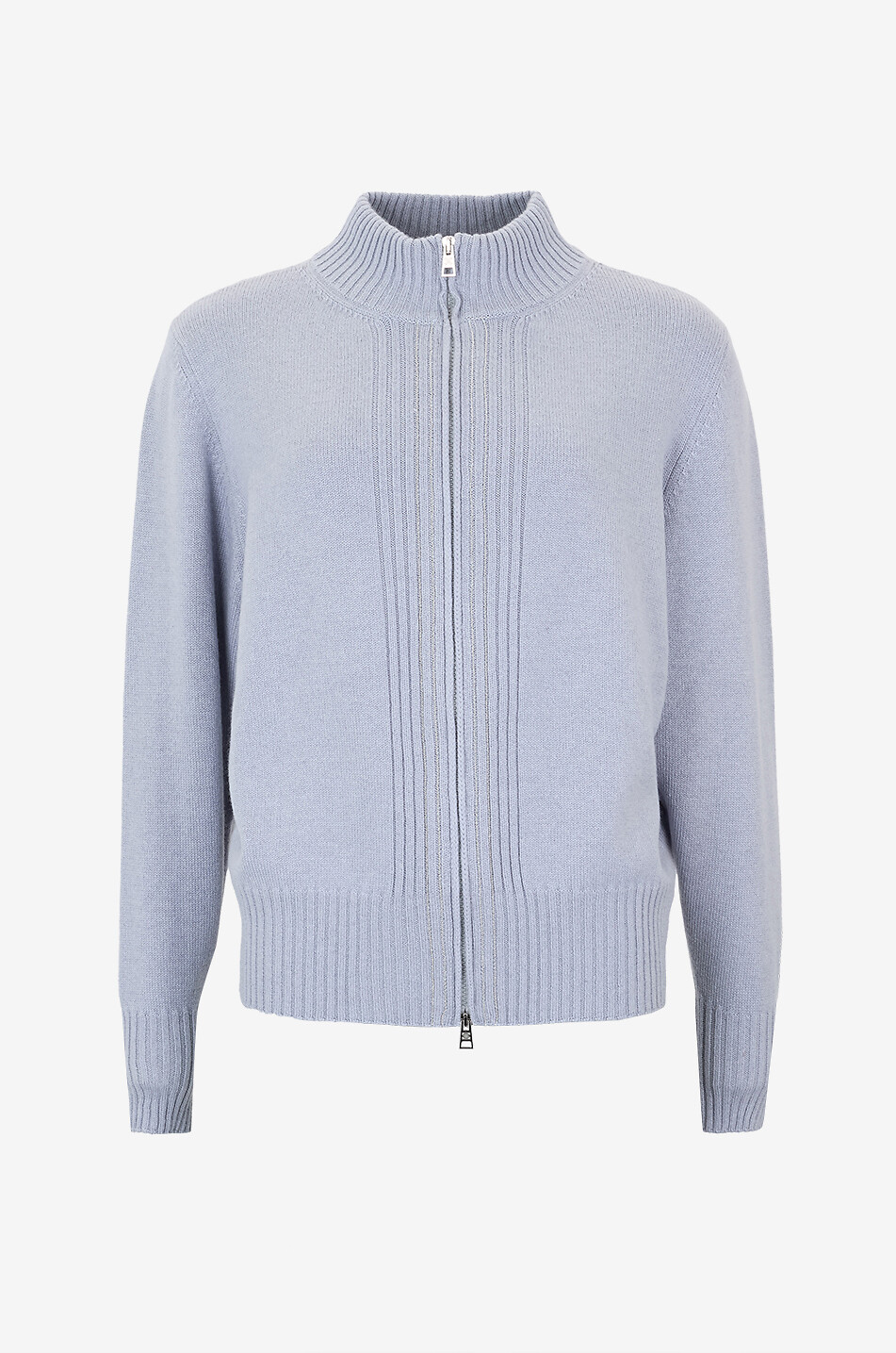 Heidi Strickjacke Stehkragen Damen Heidi Strickjacke, Hellgrau