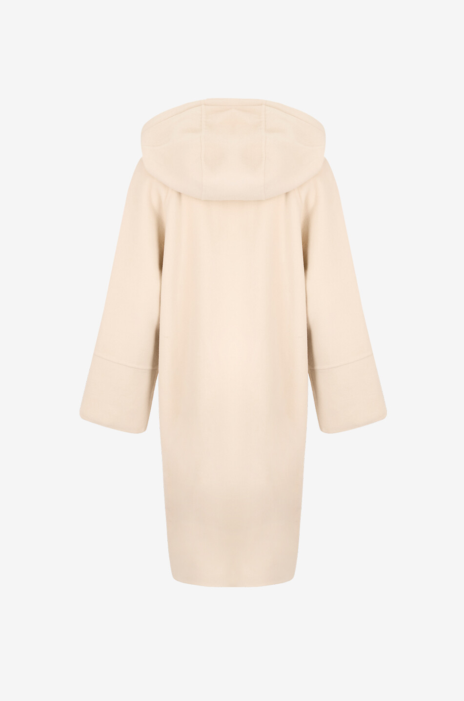 ANTONELLI FIRENZE Manteau cape en flanelle de laine à capuche Gianduiotto Femme BEIGE 2