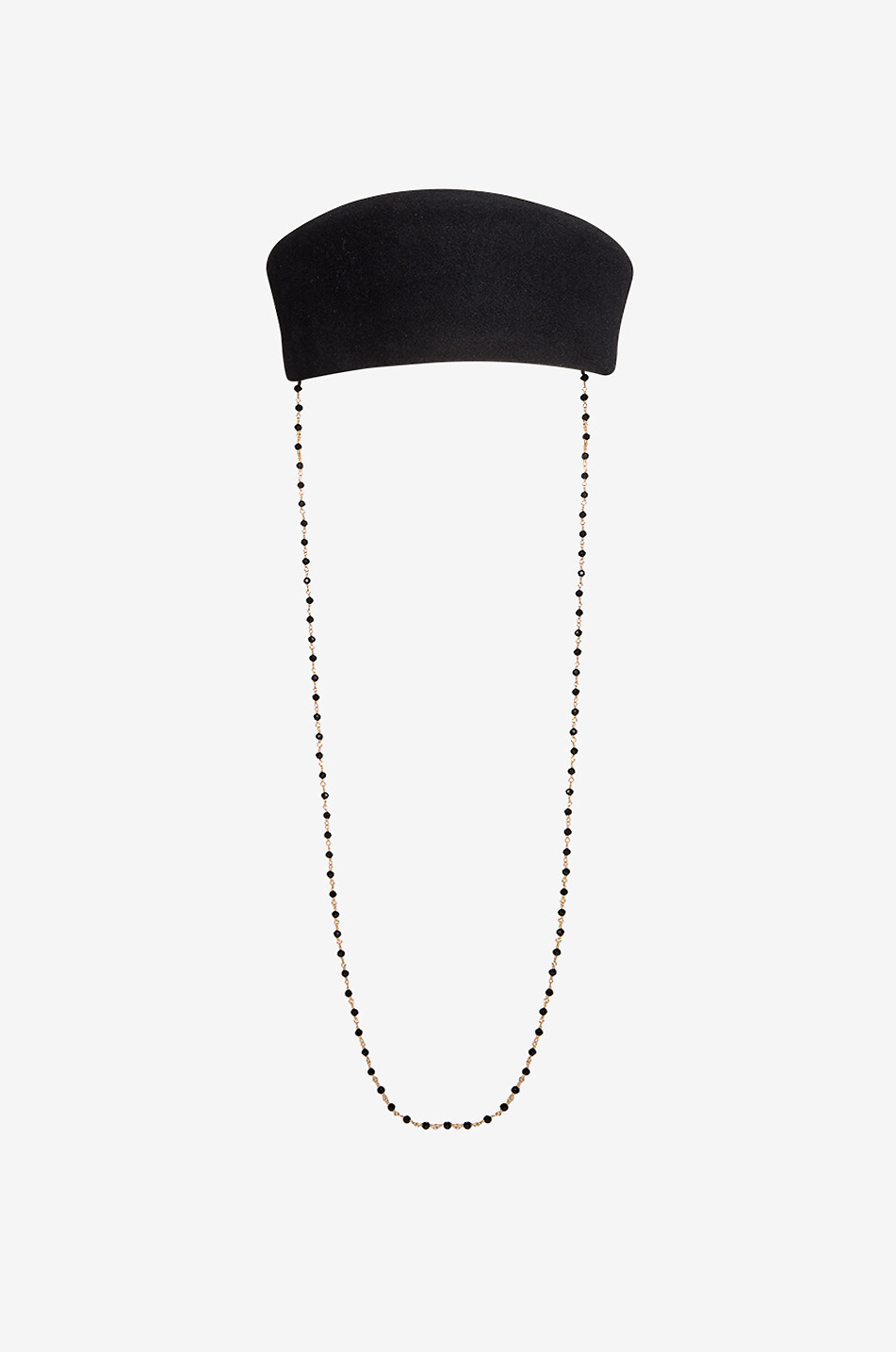 BY VANJA JOCIC Chapeau ovale sans bord Femme NOIR 2