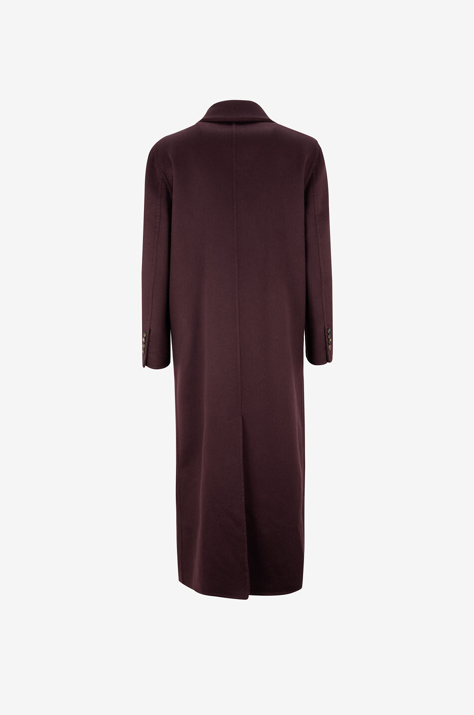 BRUNELLO CUCINELLI Doppellagiger zweireihiger Kaschmirmantel Monili Damen DUNKELROT 2