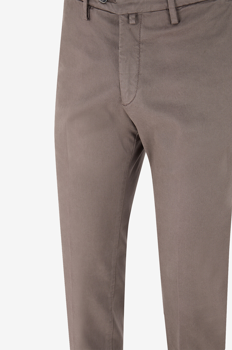 B SETTECENTO Cotton and silk blend slim fit chino trousers Men MEDIUM BROWN 3