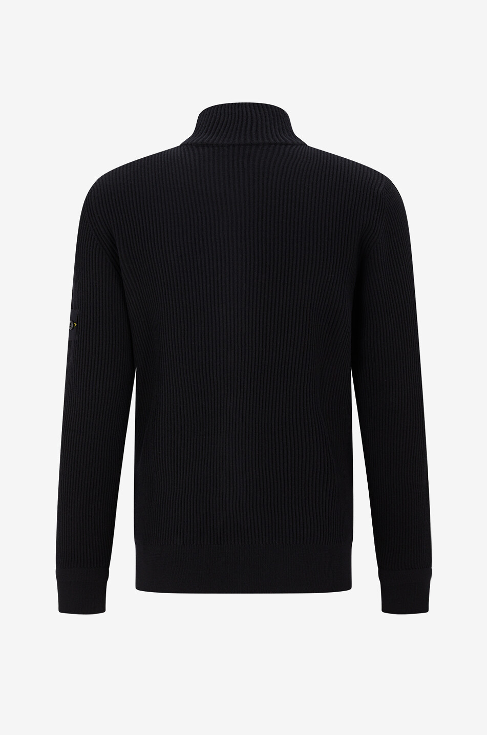 STONE ISLAND Cardigan en maille à col montant Homme NOIR 2