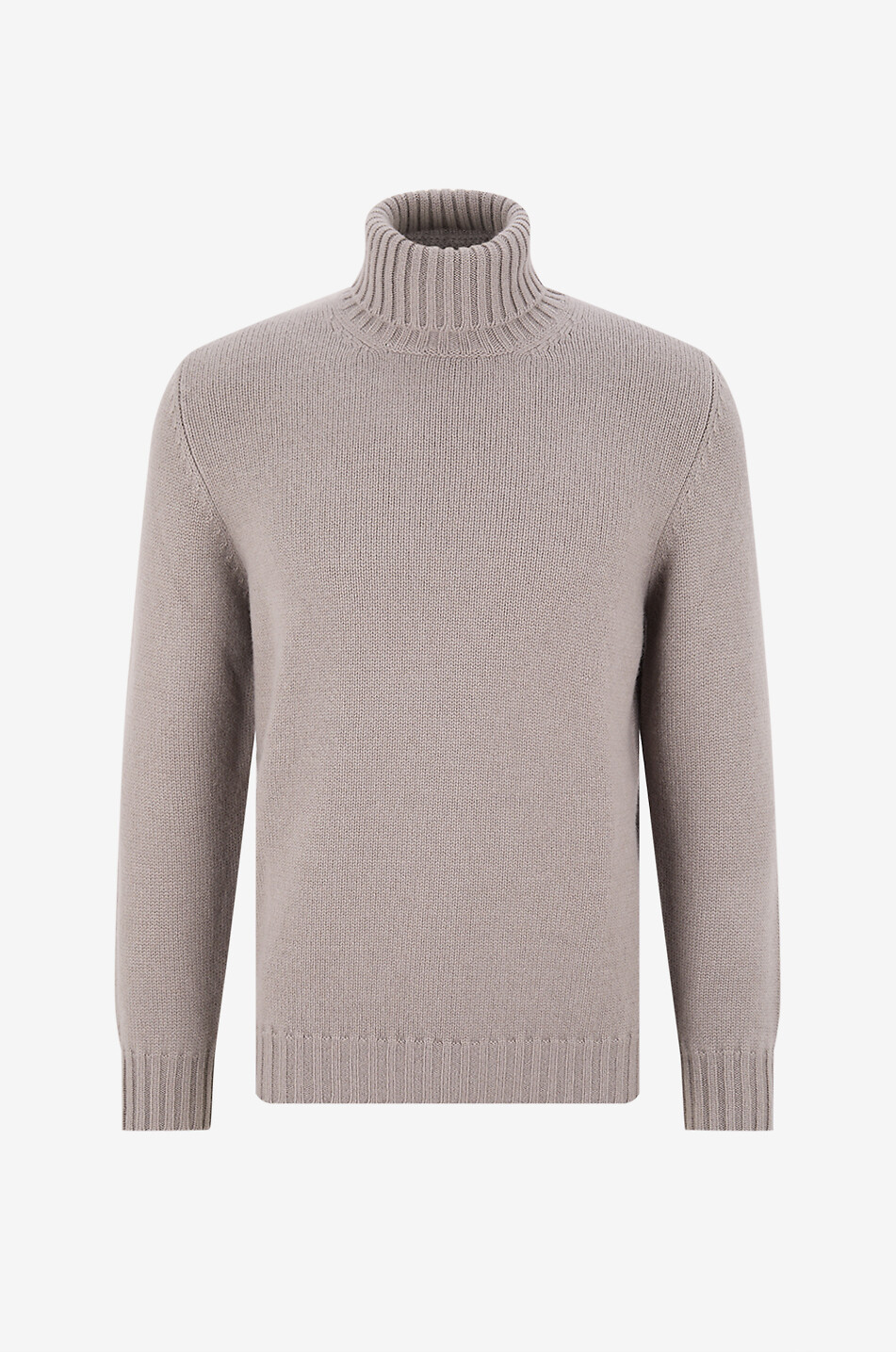 FEDELI Pull à col roulé en maille Homme MARRON 1