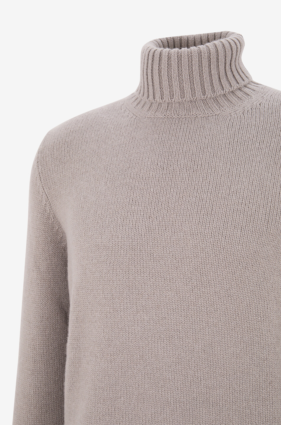FEDELI Pull à col roulé en maille Homme MARRON 3