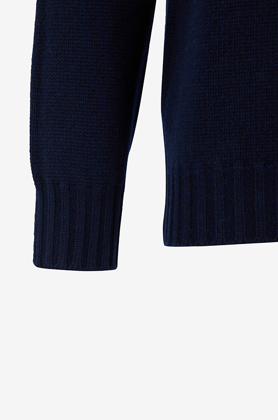 FEDELI Pull à col roulé en maille Homme BLEU FONCE 3