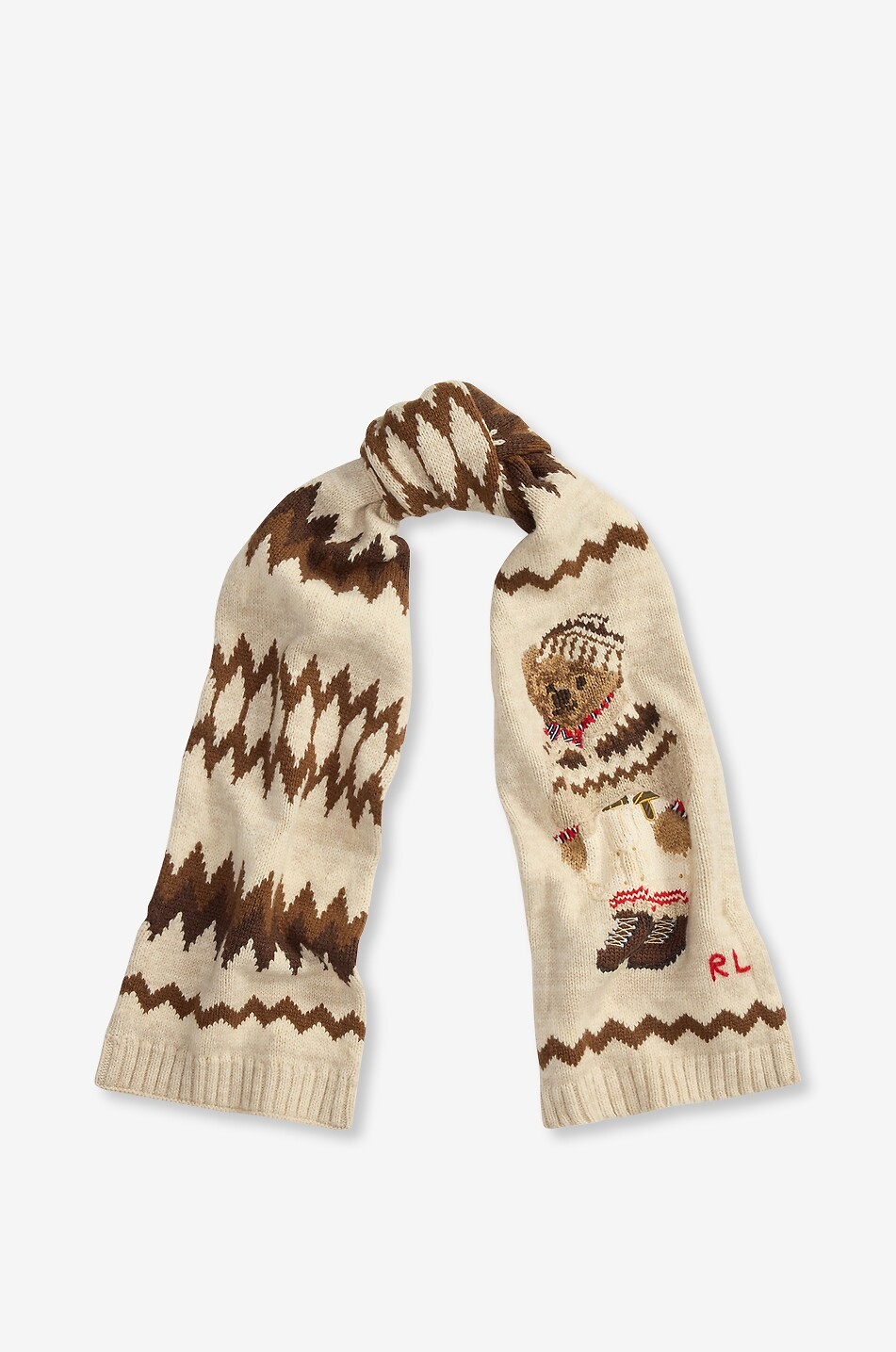 POLO RALPH LAUREN Rectangular jacquard patterned scarf Women MULTI COLOURED 2