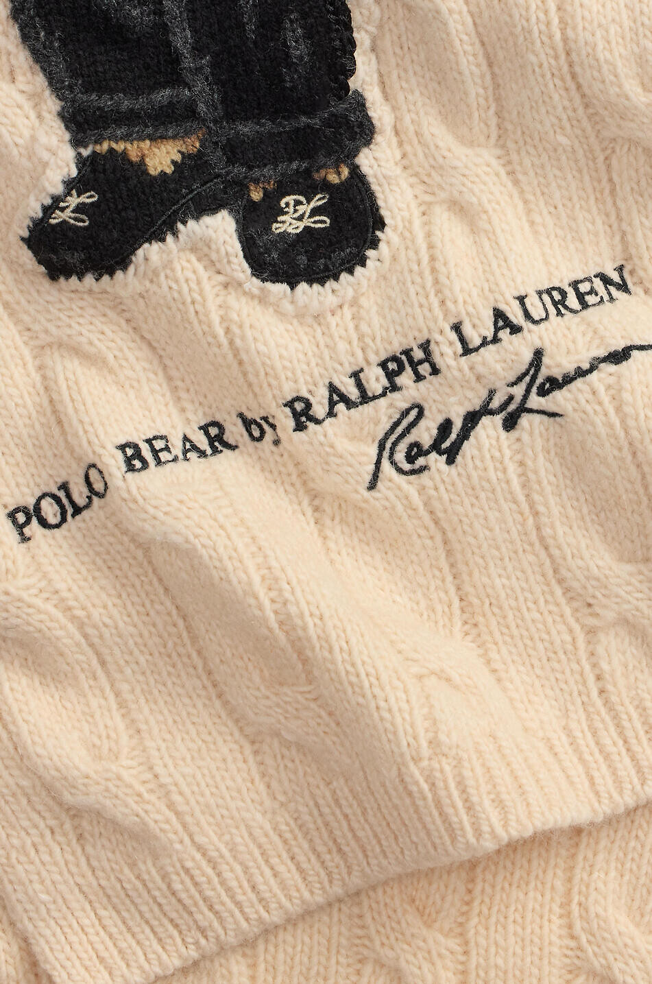 POLO RALPH LAUREN Écharpe rectangulaire en jacquard à motif fantaisie Femme BLANC CASSE 3