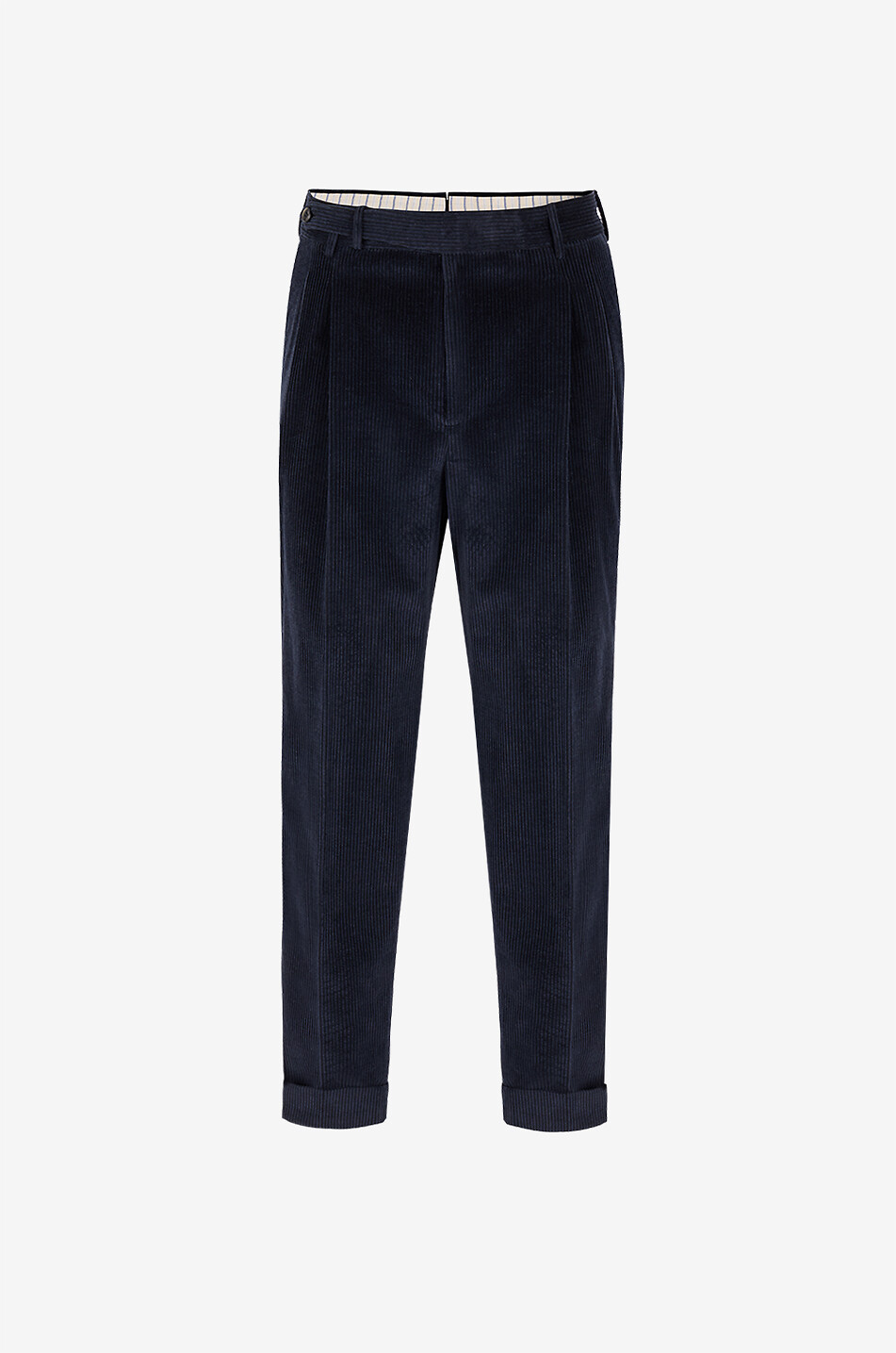 Straight corduroy trousers