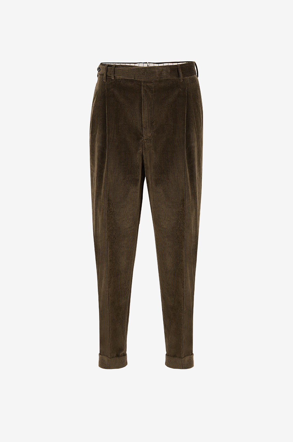 Straight corduroy trousers