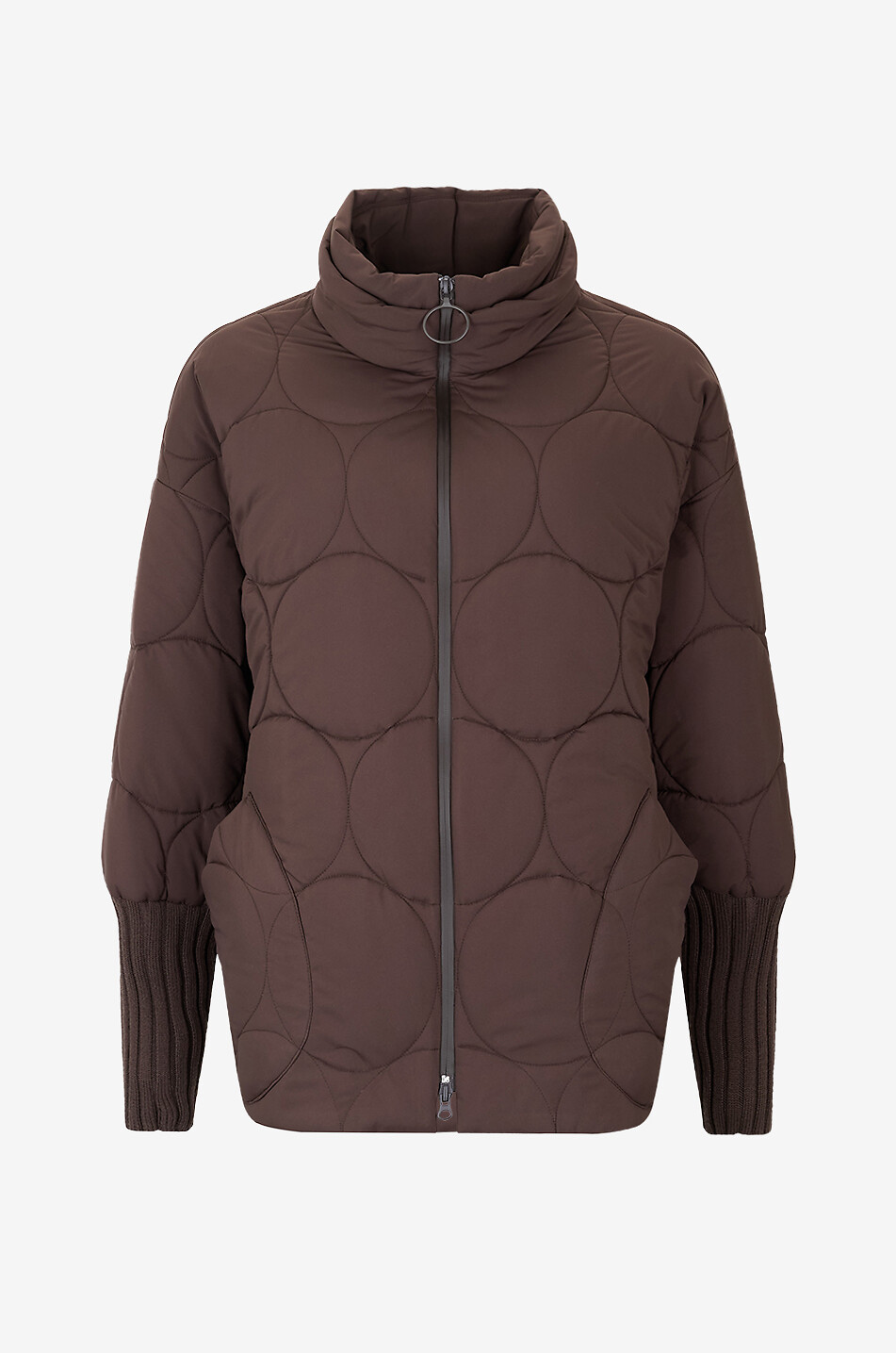 AKRIS PUNTO Gesteppte Kurze Daunenjacke mit Stehkragen Damen DUNKELBRAUN 1