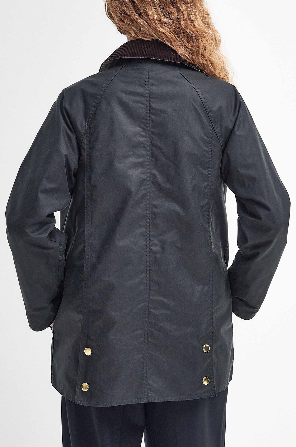 BARBOUR Parka en toile cirée à col chemise Modern Beadnell Femme VERT FONCÉ 3