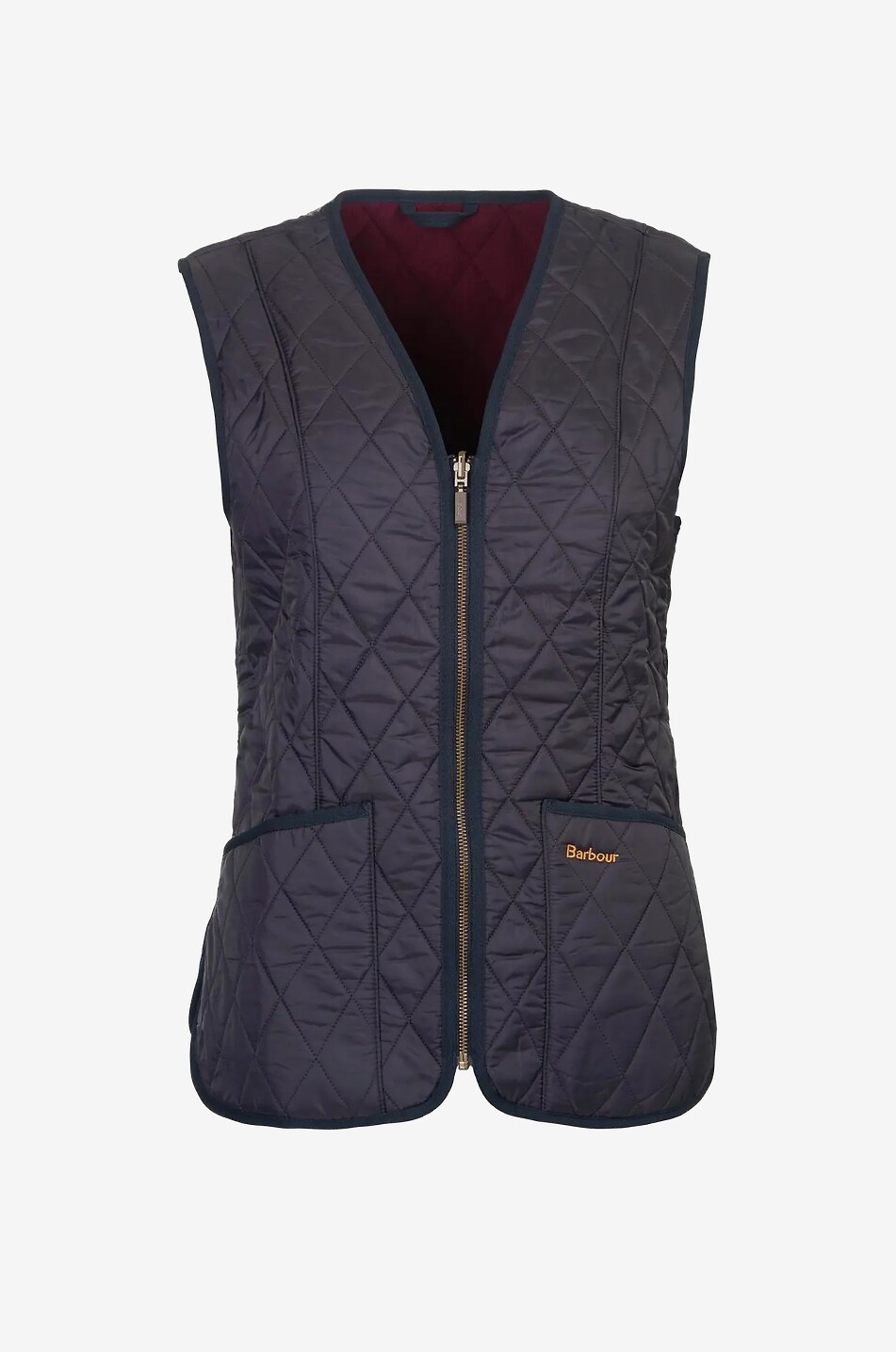 Gilet matelassé doublé à col V Betty