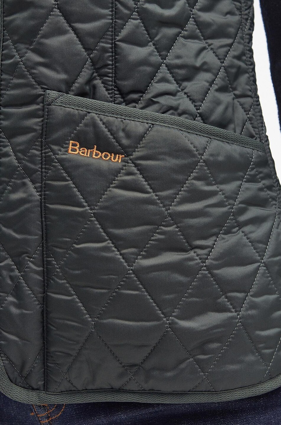 BARBOUR Gilet matelassé doublé à col V Betty Femme VERT FONCÉ 5