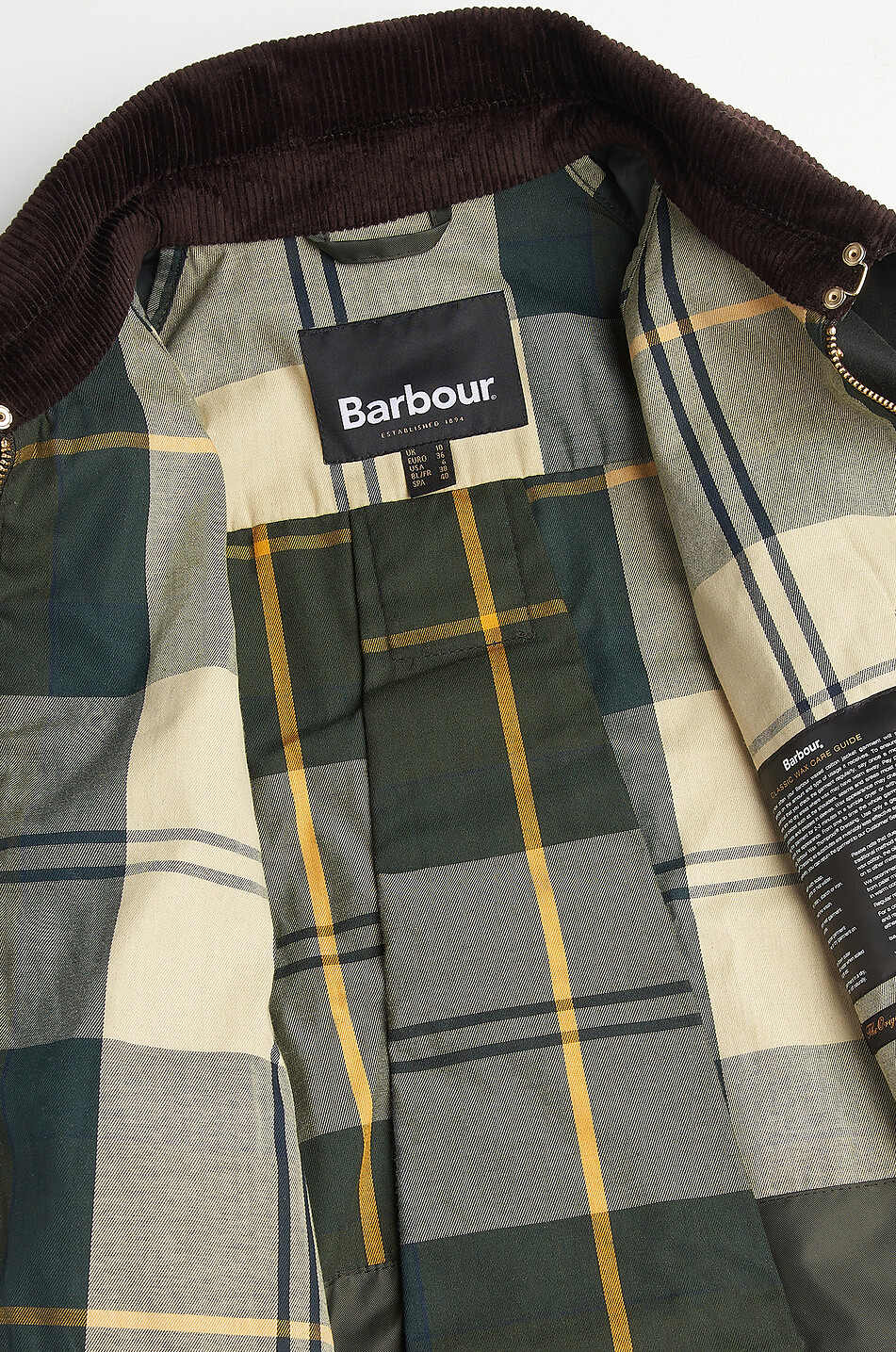 BARBOUR Catton Wax coated canvas short parka Women DARK GREEN 9