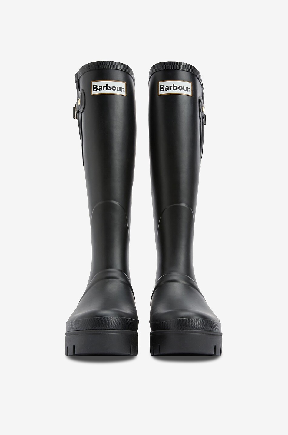 BARBOUR Bottes en caoutchouc à sangle et boucle Leighton Femme NOIR 2