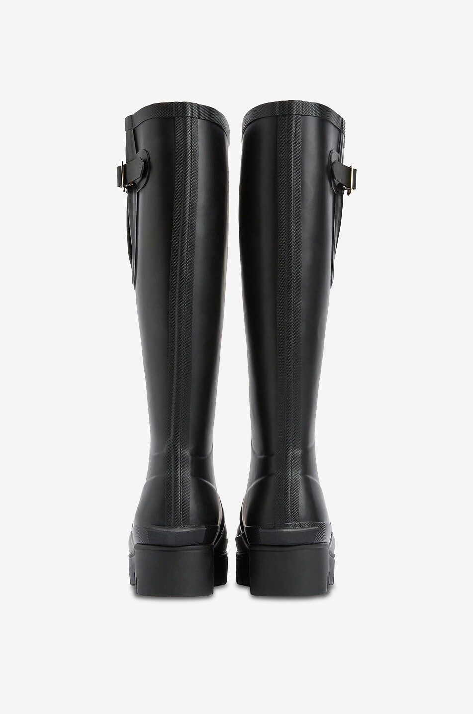 BARBOUR Bottes en caoutchouc à sangle et boucle Leighton Femme NOIR 3
