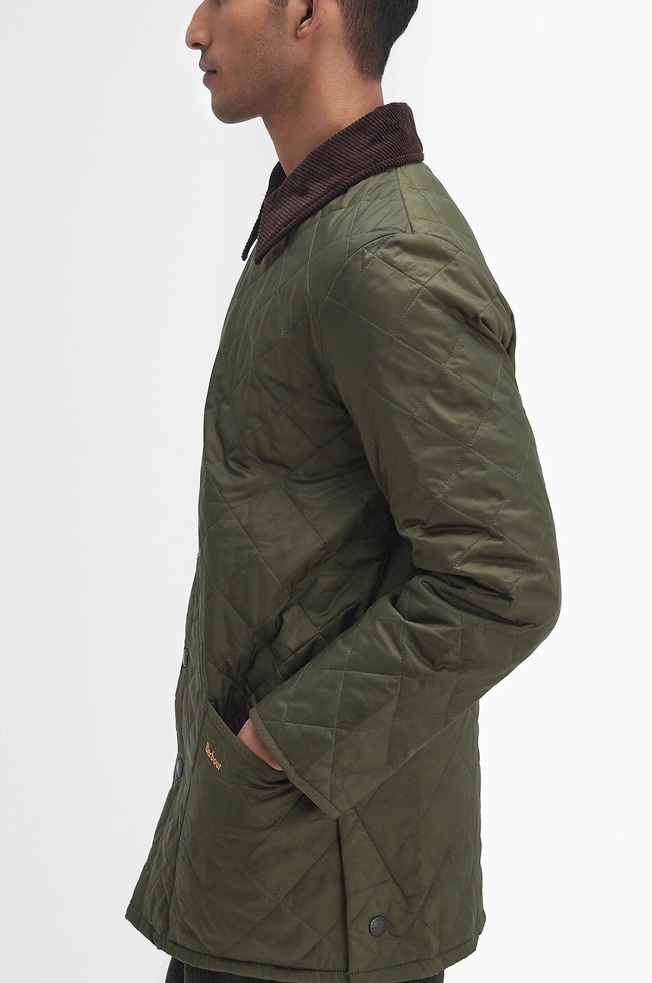 BARBOUR Heritage Liddesdale quilted canvas short jacket Men GREEN 4