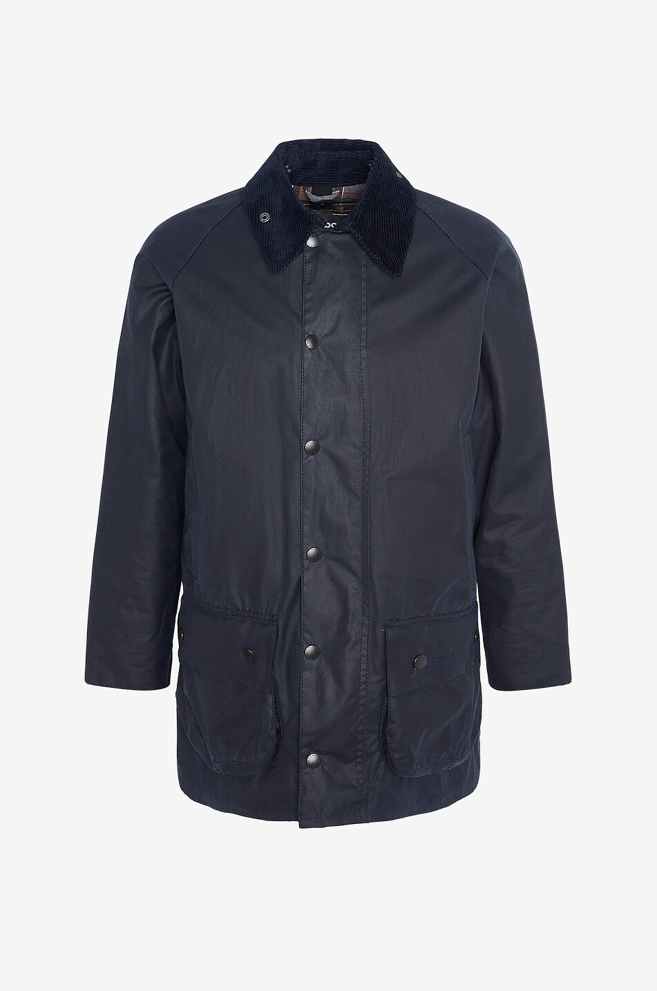 Beaufort waxed cotton parka with shirt collar