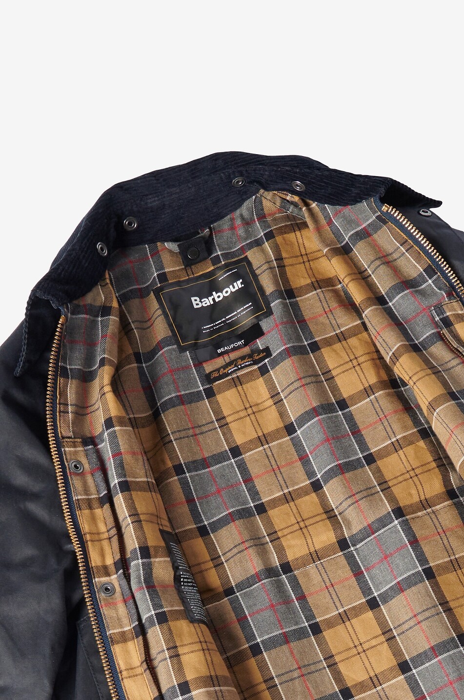 BARBOUR Beaufort waxed cotton parka with shirt collar Men DARK BLUE 7