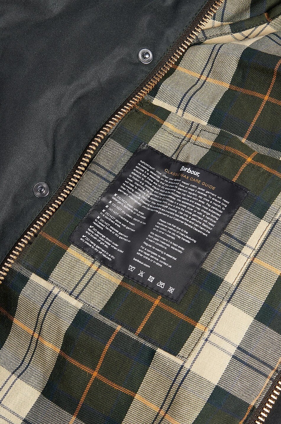 BARBOUR Beaufort waxed canvas waterproof shirt collar parka Men GREEN 5