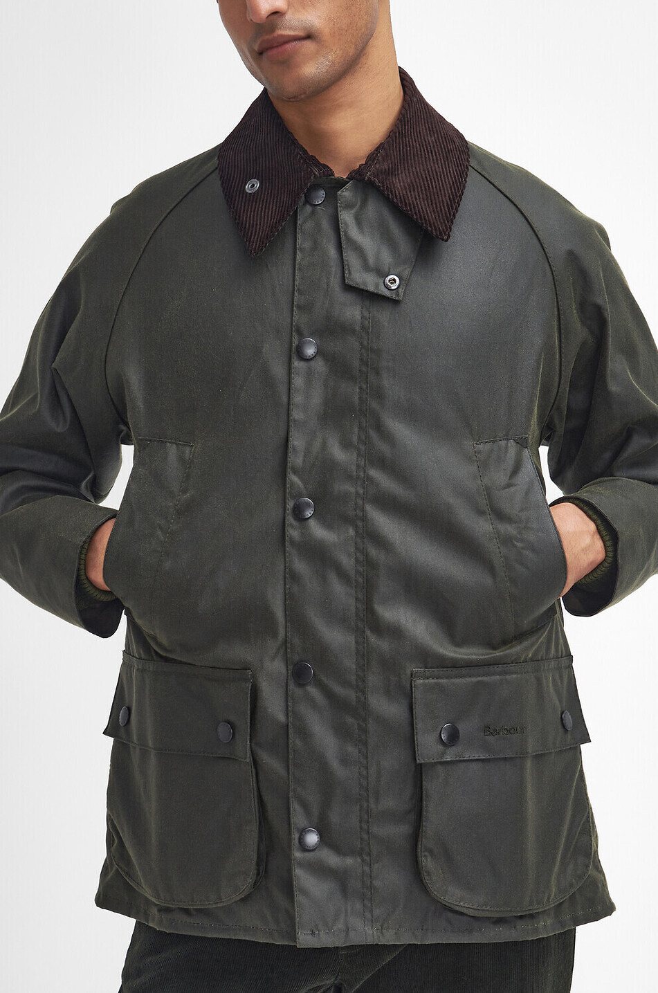 BARBOUR Wachstoffjacke Bedale im Parka-Stil Herren GRÜN 6