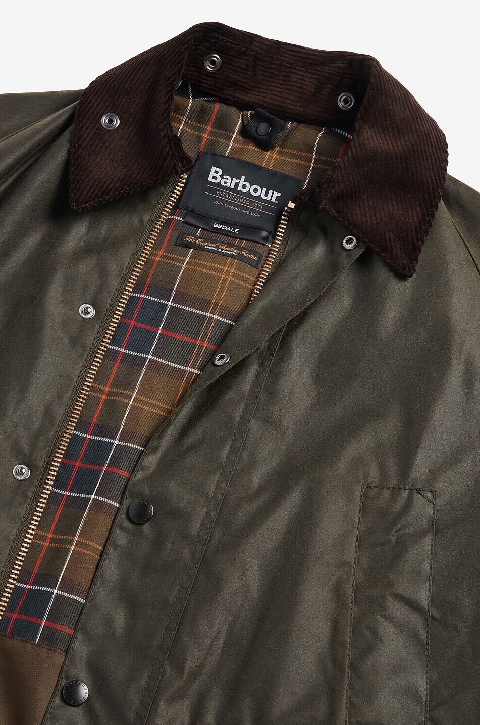 BARBOUR Wachstoffjacke Bedale im Parka-Stil Herren GRÜN 7