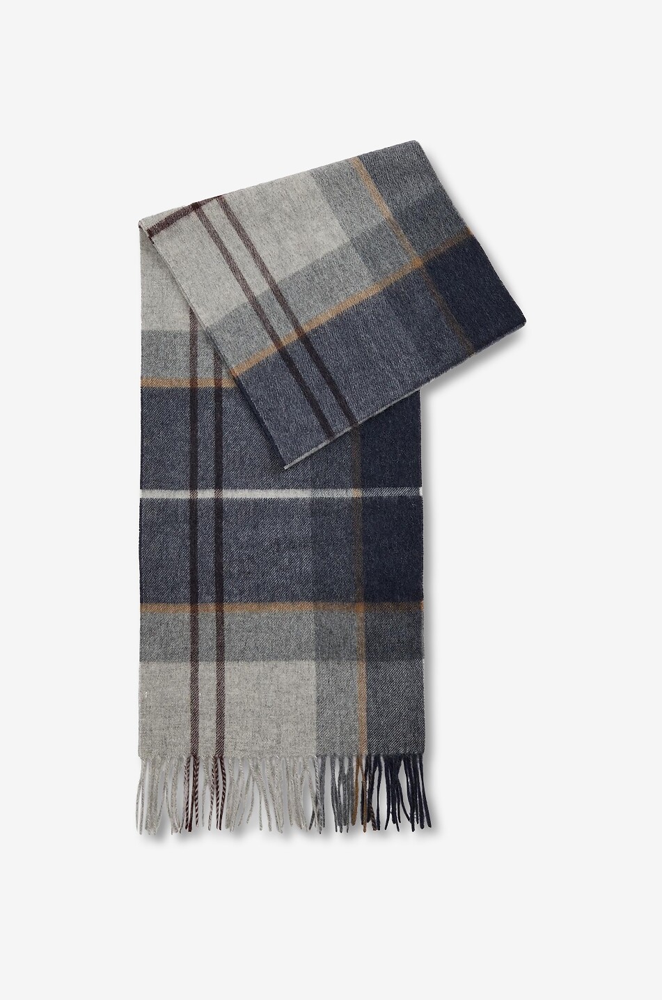 BARBOUR Écharpe rectangulaire en laine et cachemire tartan Carrbridge Homme MULTICOLORE 7